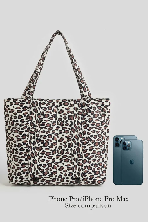 Crossbody-Tasche mit Leopardenmuster
