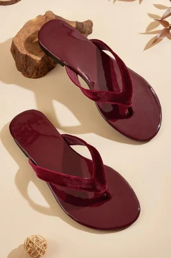 Flip Flops mit Samtriemen